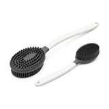 Pratik Ev Silikon Sırt Fırçası – Uzun Saplı Banyo ve Duş Fırçası, Çift Taraflı Vücut Masaj ve Temizlik Fırçası, Ergonomik Tasarım, Hızlı Kuruyan - Çok Renkli