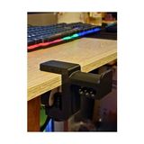 Pratik Ev Siyah Premium Asılabilir Kulaklık Standı, Kalın Masalar Için, Sağlam Kaydırmaz Keçeli Ergonomik Masaüstü Askı, Shadow Edition Long - Renkli