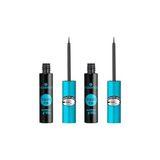 Pratik Ev Suya Dayanıklı Liquid Ink Eyeliner, Siyah, 2 Adet