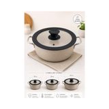 Pratik Ev Tencere, %100 Silikon Kapağı 26-28-30 cm Uyumlu Universal Cam Kapak Sızdırmaz Isıya Dayanıklı Bpa Içermez - Çok Renkli - 10 x 10 cm