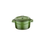 Pratik Ev Tencere; Metal Döküm Mini, 10 Cm, 0.35 L Hacim, Yeşil - Çok Renkli - 10 x 10 cm