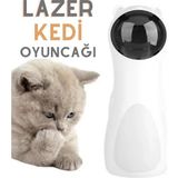 Pratik Ev USB Şarjlı Otomatik Lazer Kedi Oyuncağı, Interaktif Oyun Cihazı - Çok Renkli
