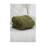 Pratik Ev Wellsoft Peluş Polar Tv Battaniyesi, Çift Kişilik, 220 * 230, Haki - Çok Renkli