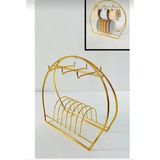 Pratik Gold Altın Renk Kupa Fincan Askılığı Mutfak Düzenleyici