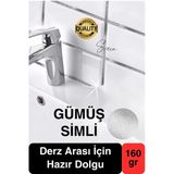 Pratik Gümüş Silver Simli Hazır Derz Fayans Seramik Boşluk Anında Kapatıcı Yer Cephe Yenileyici