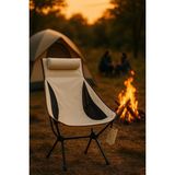 Pratik Kamp Sandalyesi Bej - 6456 Ecorce Tube Marron - Polyester