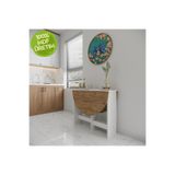 Pratik Katlanır - Açılır Kapanır Yuvarlak Mutfak Yemek Çalışma Masası - 6 Kişilik - %100 MDF