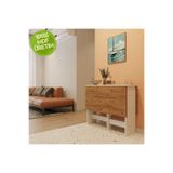 Pratik Katlanır Mutfak Yemek Çalışma Masası - 6 Kişilik - %100 MDF