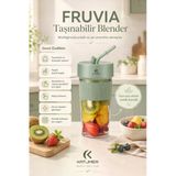 Pratik Kullanımlı Şarjlı Meyve Suyu Blenderı Kapaklı Pipetli Smoothie Hazneli