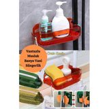 Pratik Lavabo Süngerliği Ayarlı Musluk Yanı Eyve Bulaşık Süngeri Banyo Tezgah Bezi Organizer 11514
