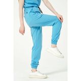 Pratik Medikal Bebe Mavi Likralı Jogger Paça Doktor Hemşire Forması Tek Alt - Bebe Mavisi - XS