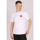 Pratik Medikal Beyaz Paramedik Bisiklet Yaka Tişört Unisex - 2XL