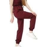 Pratik Medikal Bordo Likralı Kargo Cep Jogger Paça Doktor Hemşire Forması Tek Alt Unisex - XL