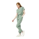 Pratik Medikal Çağla Yeşili Likralı Scrubs Jogger Paça Doktor Hemşire Forması Yarasa Kol Takım Unisex - 2XL