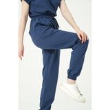 Pratik Medikal Fırtına Mavi Likralı Jogger Paça Doktor Hemşire Forması Tek Alt Unisex - 2XL