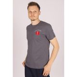 Pratik Medikal Gri Paramedik Bisiklet Yaka Tişört Unisex - XL