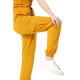Pratik Medikal Hardal Likralı Kargo Cep Jogger Paça Doktor Hemşire Forması Tek Alt Unisex - XL