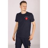 Pratik Medikal Lacivert Paramedik Bisiklet Yaka Tişört Unisex - 2XL
