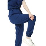 Pratik Medikal Likralı Jogger Paça Doktor Hemşire Forması Tek Alt Unisex, Saks Mavi, S
