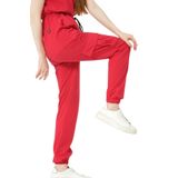 Pratik Medikal Nar Çiçeği Likralı Kargo Cep Jogger Paça Doktor Hemşire Forması Tek Alt Unisex - XL
