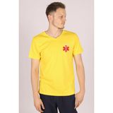 Pratik Medikal Sarı Paramedik V Yaka Tişört Unisex - 2XL
