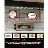 Pratik Mini Fırın 2000W, Lahmacun, Pizza, Pide, Tavuk, Et, Hamarat, Çift Rezistans - Altın