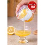 Pratik Narenciye Sıkacağı – Limon Portakal Nar Sıkacağı Ölçekli Hazneli El Tipi Sıkacak