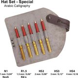 Pratik Pen Pratikpen Klasik Seri Hat Kalem Seti : Hat Set - Special (Deri Kalemlikli)