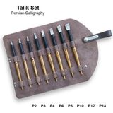 Pratik Pen Pratikpen New Age Kaligrafi Kalem Seti Talik Set Deri Kalem 8 li