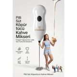 Pratik Pilli Süt ve Kahve Köpürtücü Mikser - Mini El Çırpıcısı, Frappe Cappuccino Latte So - Çok Renkli - Genel