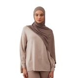 Pratik Premium Jersey Şal | Kolay Kullanımlı ve Şık Şal – Günlük Rahatlık (Çöl Tozu)