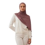 Pratik Premium Jersey Şal | Kolay Kullanımlı ve Şık Şal – Günlük Rahatlık (Gül Taupe)