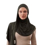 Pratik Premium Jersey Şal | Kolay Kullanımlı ve Şık Şal – Günlük Rahatlık (Haki)