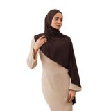 Pratik Premium Jersey Şal | Kolay Kullanımlı ve Şık Şal – Günlük Rahatlık (Kahve Çekirdeği)