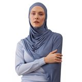 Pratik Premium Jersey Şal | Kolay Kullanımlı ve Şık Şal – Günlük Rahatlık (Kot Mavisi)