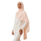 Pratik Premium Jersey Şal | Kolay Kullanımlı ve Şık Şal – Günlük Rahatlık (Krem Pembe)