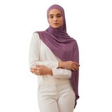 Pratik Premium Jersey Şal | Kolay Kullanımlı ve Şık Şal – Günlük Rahatlık (Orkide)