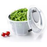 Pratik Salata Kurutucu – Çevirmeli Sebze & Marul Kurutma Kabı, 4,5 L Manuel Dönerli Yıkama Ve Kurutma Leğeni, Suyu Ayıran Çok Fonksiyonlu Spinner