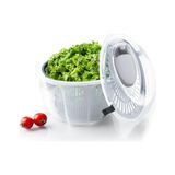 Pratik Salata Kurutucu, Sebze Yeşillik Marul Yıkama ve Kurutma Kabı Leğen Şeklinde Çevirmeli (Gri) - standart
