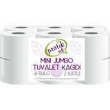 Pratik Soft Mini Jumbo Tuvalet Kağıdı 12 Rulo 2 Katlı Ekstra Yumuşak ve Dayanıklı