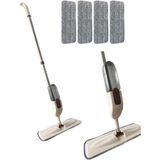 Pratik Spreyli Temizlik Paspası, 4'lü, Spin Mop Deterjanlı, Kolay Temizlik Seti - Bakır Rengi - Seçenek 1