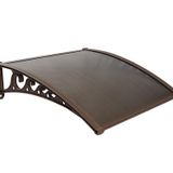 Pratik Sundurma Kapı Pencere Üstü 100x150 cm Kahve 6 mm Bronz Levha