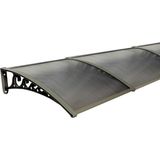 Pratik Sundurma Kapı Pencere Üstü 100X450 cm Bronz 6 mm Levhalı - Dikdörtgen