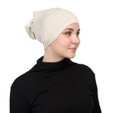 Pratik Tesettür Boru Bone, Krem, Standart