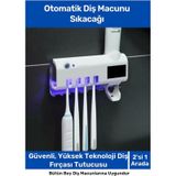 Pratik Usb Şarjlı ve Güneş Enerjili Otomatik Diş Macunu Sıkacağı 4 Adet Diş Fırçalığı Tutucu Diğer