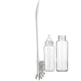 Pratik Uzun Saplı Biberon ve Şişe Temizleme Fırçası – Ergonomik Tasarım, Beyaz (34x55x342 mm)