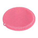Pratik Yuvarlak Vantuzlu Banyo Sırt Kese Matı 26 cm ( Lisinya )