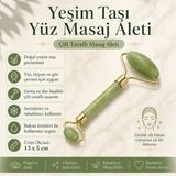 PratikBir Yeşim Taşı Çift Taraflı Yüz Masaj Aleti