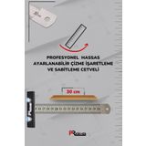Pratikmen Hassas Ayarlanabilir Çizme, Işaretleme ve Sabitleme Cetveli 30 cm