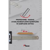 Pratikmen Hassas Ayarlanabilir Çizme, Işaretleme ve Sabitleme Cetveli 50 cm